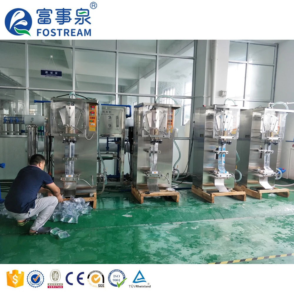 As1000 Completely Automatic Small Plastic Bag Liquid Sachet Water Filler And Sealer