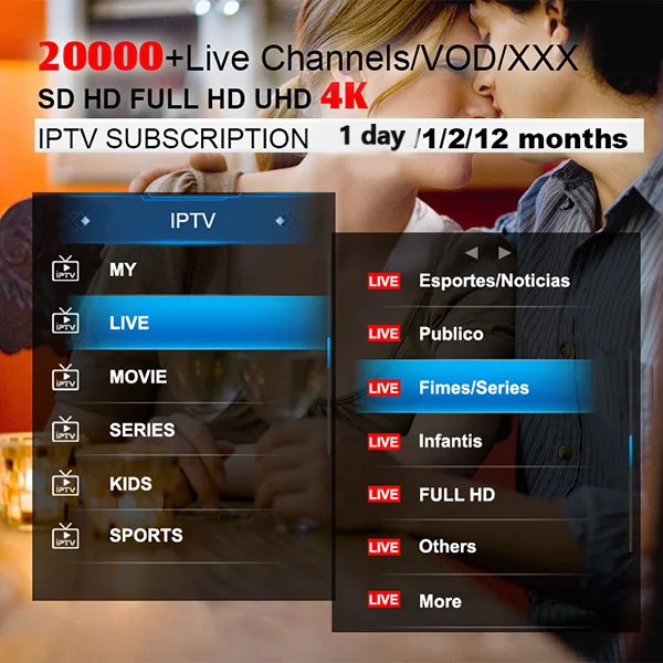 Worldwide 4K IPTV Subscription 12months IPTV Code 4K Reseller panel Iptv Subscription