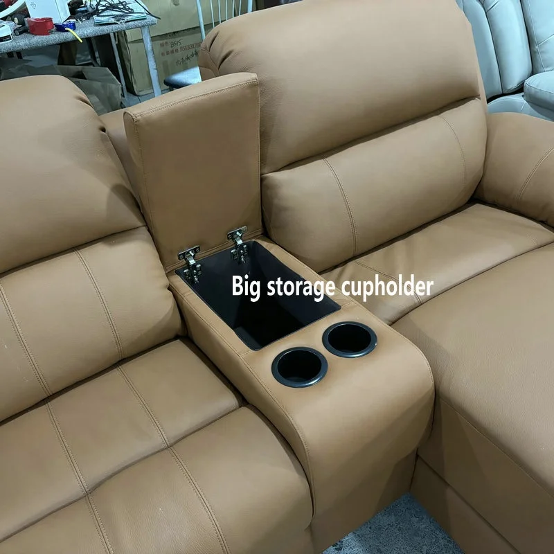 L Shape Modular Sectional Sofa Couch Home Hotel Furniture Electric Recliner Sofas