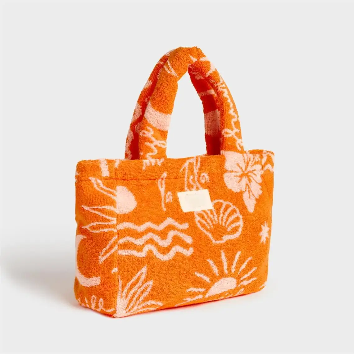 Custom Size Logo Striped Cotton Towel Towelling Terry Cloth Zipper Beauty Cosmetic Makeup Make Up Toiletry Skincare Pouch Bag