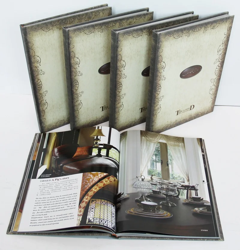 Professional custom printing services for Children books Catalog Brochures High-end Perfect Binding Customized Hardcover Book