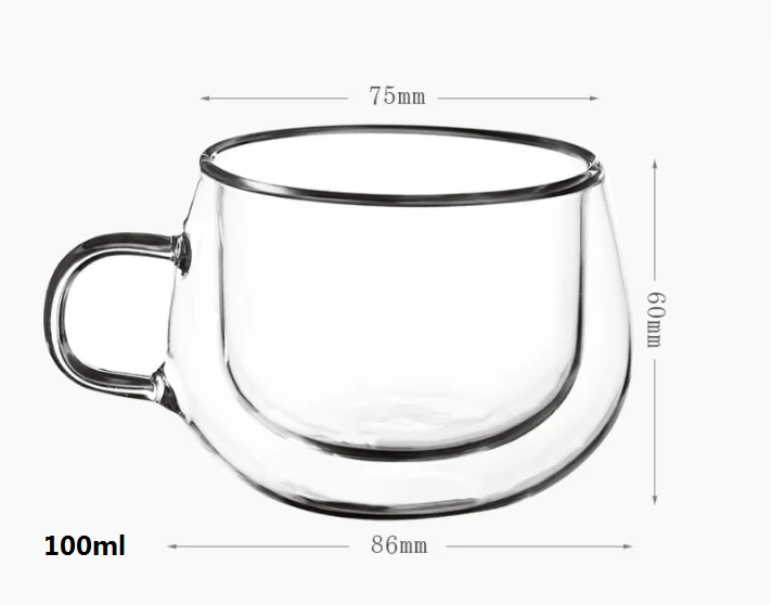 New glass filter flower tea cup with lid and handle