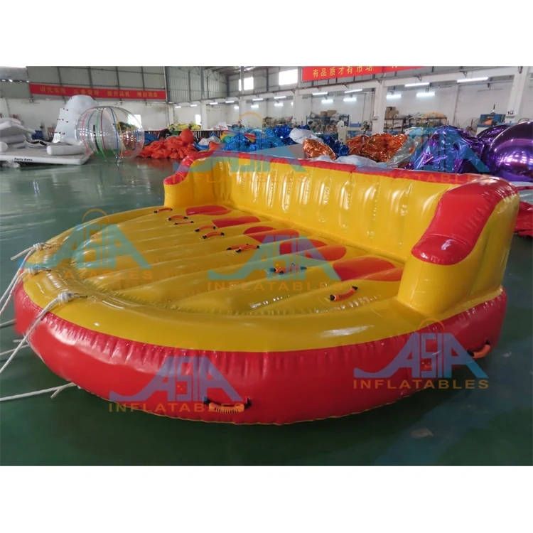 Watersports Towable Tube 1 - 6 Person Inflatable Sofa Towable Tube for Boating