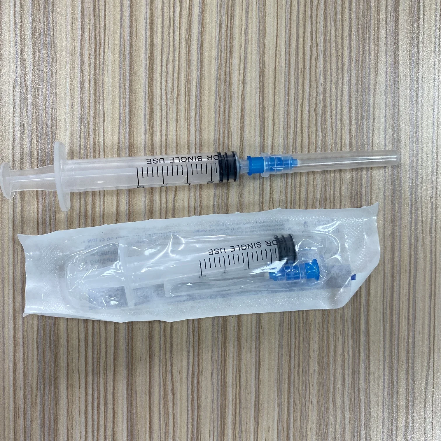 luer slip syringe with 23G needle medical consumables 2ml disposable syringe