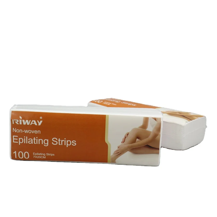 Private Labels 100cts Wholesale Nonwoven Depilatory Paper Disposable Wax Strip Hair Removal Depilatory