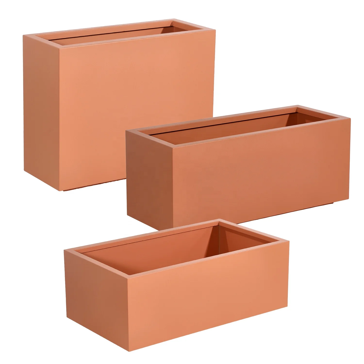 Contemporary Metal Bonsai Pot Planter Steel Material Flowerpot Mold