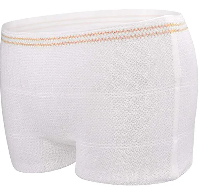 Бесшовное Сетчатое вязаное нижнее белье для послеродового периода, хирургические одноразовые женские трусики