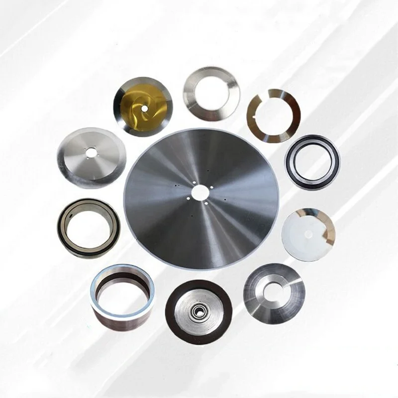 Dete pneumatic air score knife circular cutting slitting machine blade for paper plastic films corrugated packaging slitter