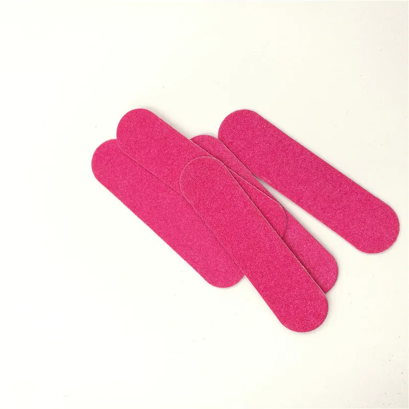 50pcs/Set Nail Files Fashion Design Pink Red Blue 80/80 Grit Nail Files Professional Mini Nail File