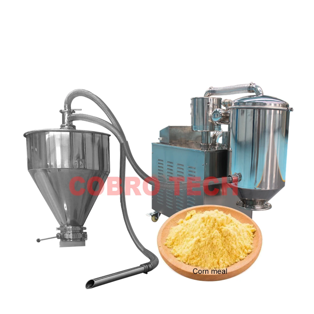 Long Distances Automatic Electric Sugar Vacuum Conveyor Coffee Beans Vacuum Feeder Cocoa Powder Pneumatic Conveyor