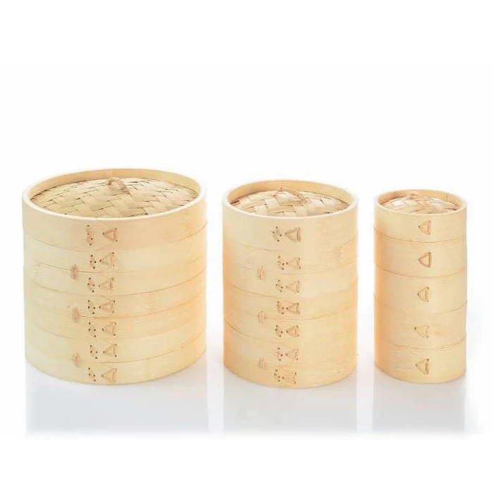 High Quality Bamboo Mini Dim Sum Steamer Cooker Basket For Kitchen Cookware