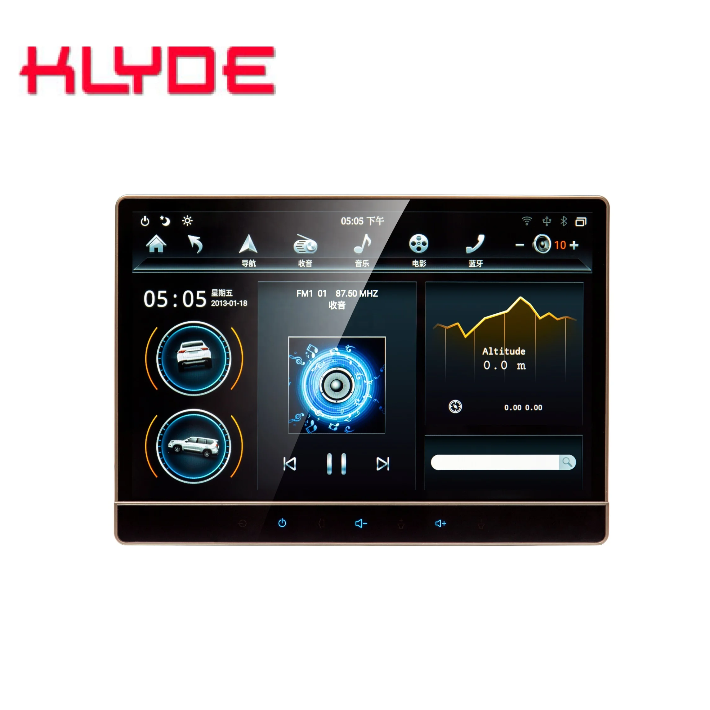 KLYDE Новое поступление tesla 12 2 дюймов Супер hd 1280x800 автомобильная стереосистема с px6 android 9 0 4 Гб ОЗУ 32 ГБ/64