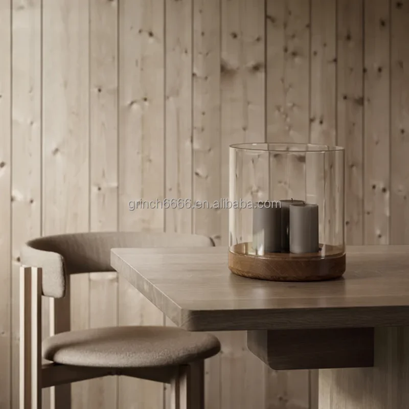 Hurricane Lamp With Wood Base Hurricane Pillar Candle Holder Wood Hurricane Lantern Candle Holder