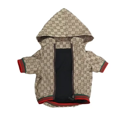 G family hat zipper fashion pet clothes jacket Cat and dog clothing