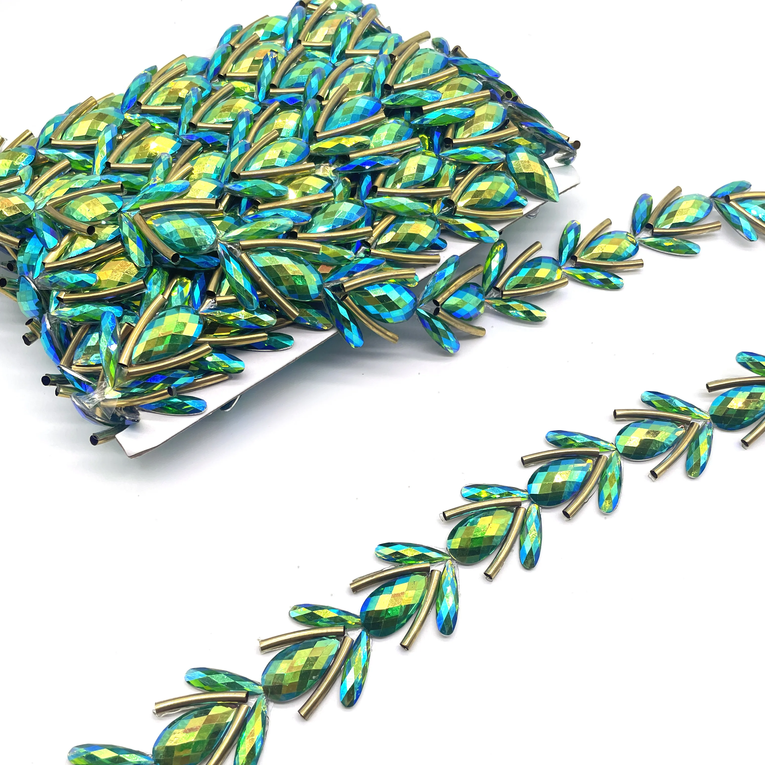 2025 Trinidad Carnival Samba Dressing Decorative Crystal Rhinestones Hot Fix Rhinestone Appliques Trims for Shoes Garments Bags