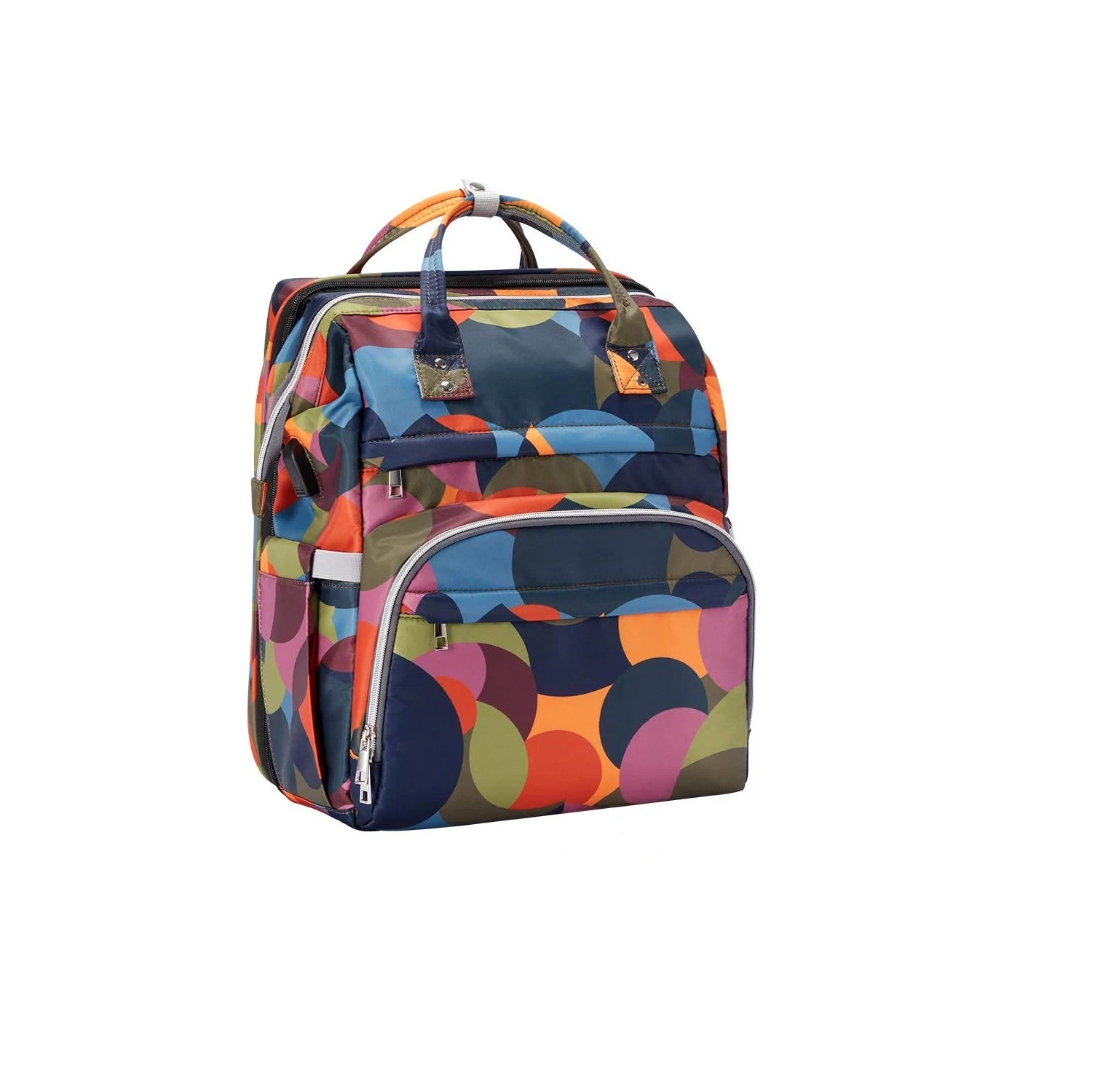 Бесплатный образец 9 в 1 для детских подгузников, сумка рюкзак с столик для пеленания сумки для подгузников Портативный Путешествия люльки Складная Кроватка