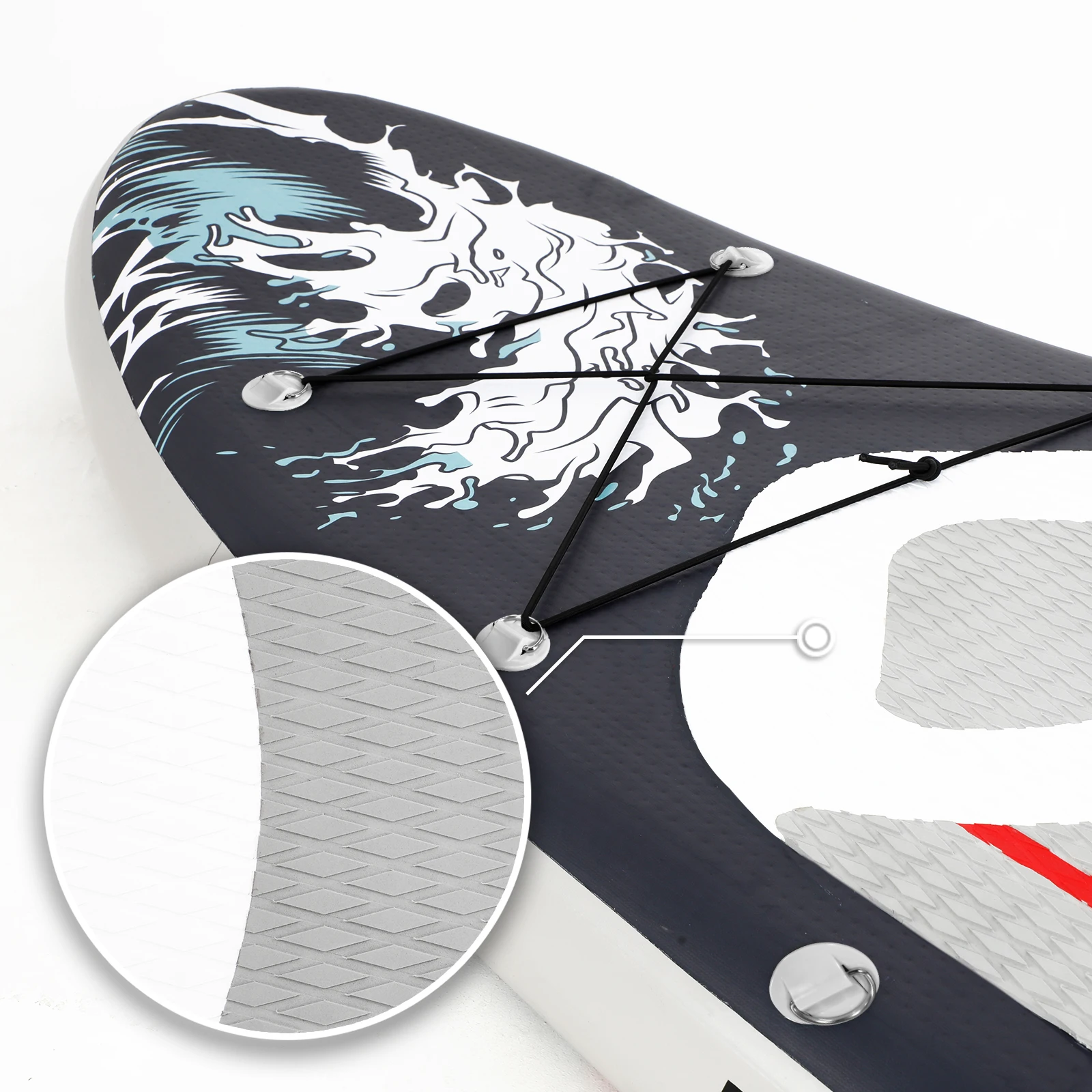 Sea surfboard 3.2m inflatable paddle board water entertainment small raft with paddle stand-up log