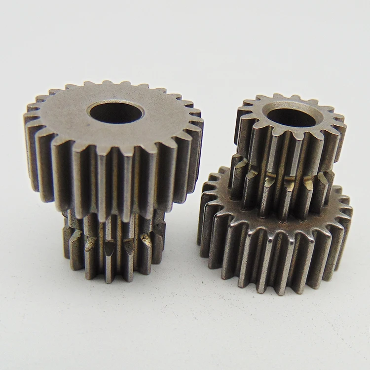 China manufacturer custom metal small transmission double two stage spur gears
