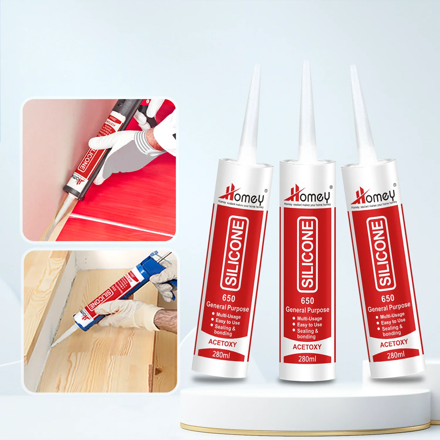 acetic shower door clear silicone sealant  mildew resistance