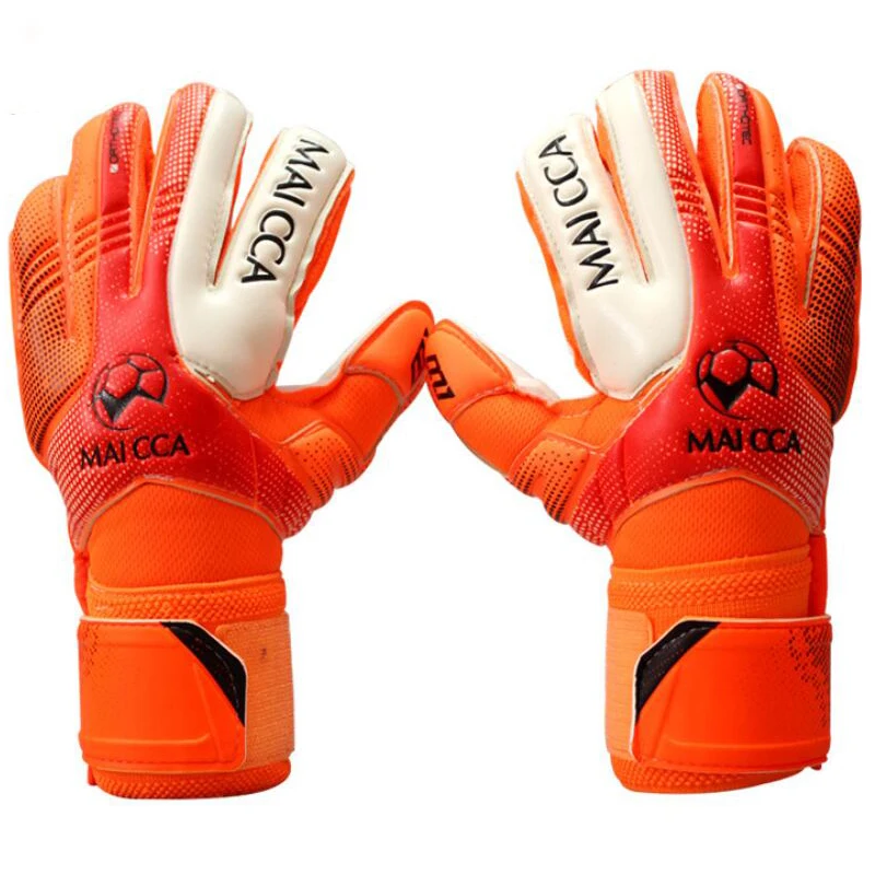 Premium Kids Super Grip Wear Resistant Flexible 4mm Latex Fingersave Protective Soccer Goalkeeper Gloves