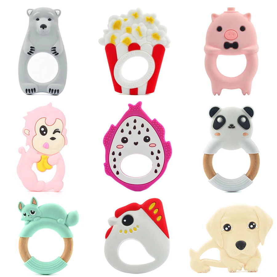 Не содержит Бисфенол А натуральный каучук сенсорные инструмент для безопасного прорезывания зубов игрушка набор кистей детские перчатки зубных щеток и забавный силиконовый Прорезыватель малышей