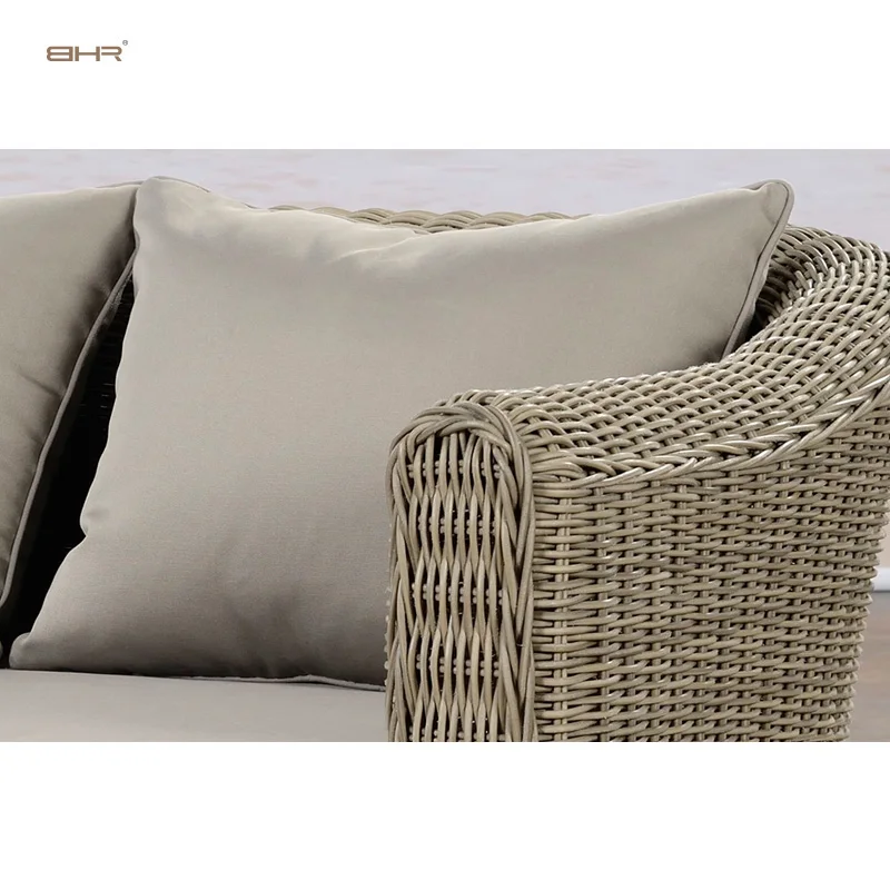 Garden courtyard living room yard 4in1 5.0 round wicker high end rattan furniture