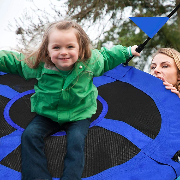 Square Oxford Fabric Outdoor Yard Children Kids Pillow Round Circular cloth Swing Seat Kid Spider Web Color Child Net Leisure