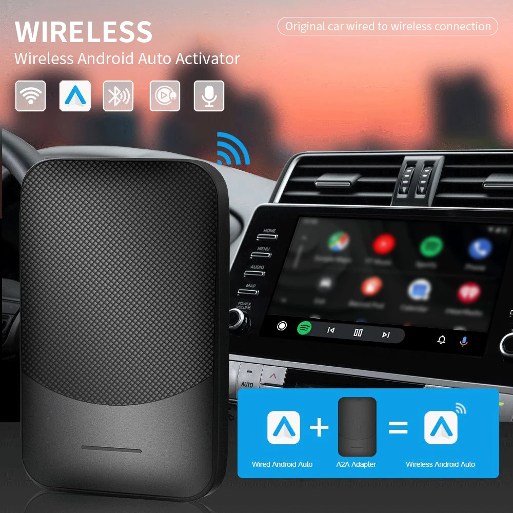 Оригинальный адаптер Topleo Connect CarPlay Интеллектуальный голосовой Универсальный магический android auto carplay ai box беспроводной