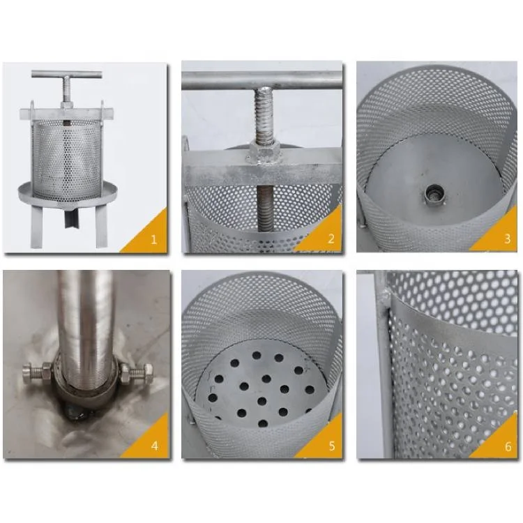 Galvanized Manual Honey Bee Wax Press Machine For Beekeeping