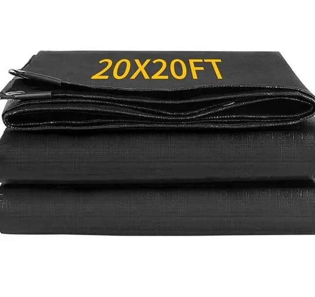 Quality Assurance 20x20ft waterproof heavy duty sun rescue fishing pe hdpe tarpaulin sheet garden tarpaulin for pond