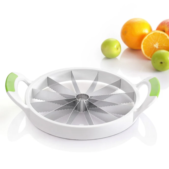 hot product stainless steel fruit watermelon slicer hami melon cutter with No-slip handle