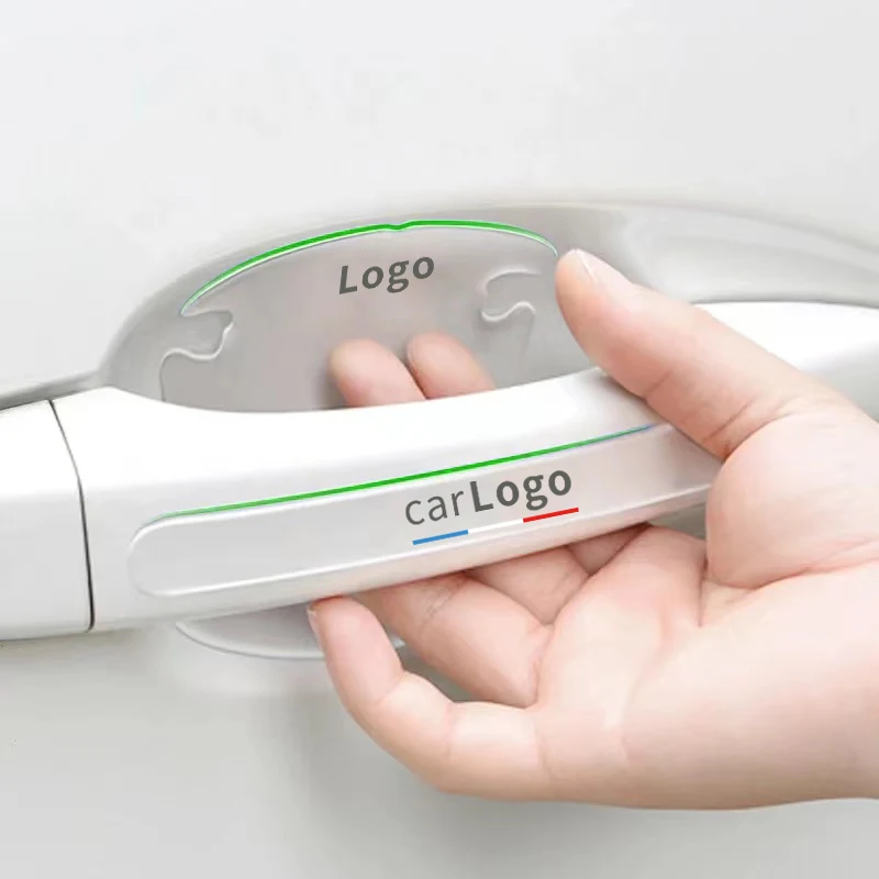 8pcs GM door handle anti-scratch cover guard Reflective sticker for door handle protectors