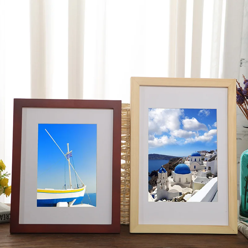 Wholesale Amazon Hot Sale Custom Home Decorations  Wooden A4 Standing Photo Picture Frames