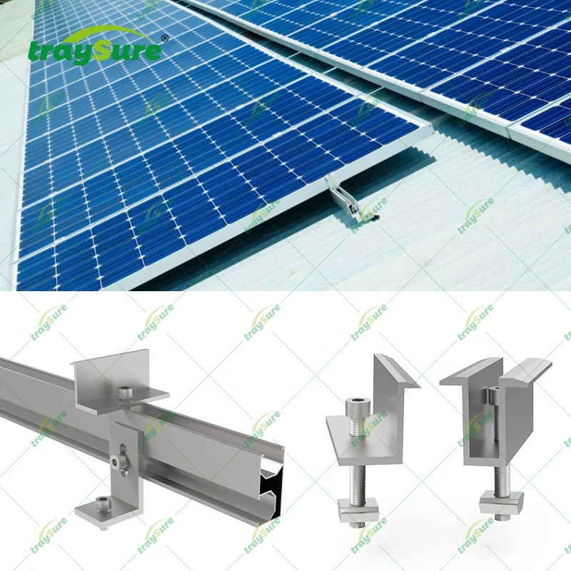 TRAYSURE Solar Mounting System Solar Panels Brackets Customized Cable Management Tray Solar Mounting System