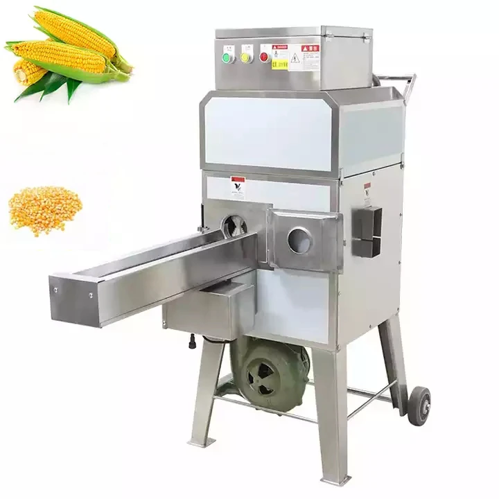 304 Stainless Steel Commercial Sweet Corn Sheller Fresh Corn Thresher Machine