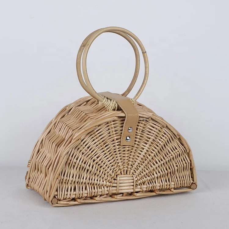 Wholesale woven handbag bags women handbags ladies rattan wicker straw handbag bag