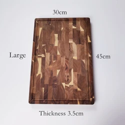 Wholesale Kitchen & Tabletop Large End Grain Chopping Block Acacia Wood Cutting Board with Handle