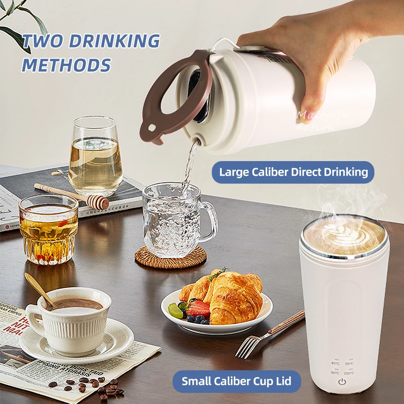 4 Temperature Control Mini Hot Water Kettle Portable Water Boiler Travel Electric Kettle for Tea, Milk, Coffee