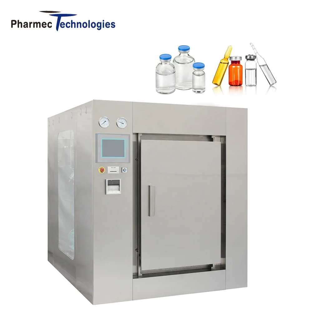 Pharmaceutical Ampoule IV Solution Medical Vertical Pressure Steam Autoclave Sterilizer