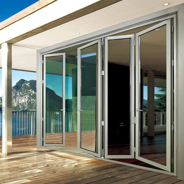 10 Year Warranty Anodized Economic Folding Exterior Bifold Door