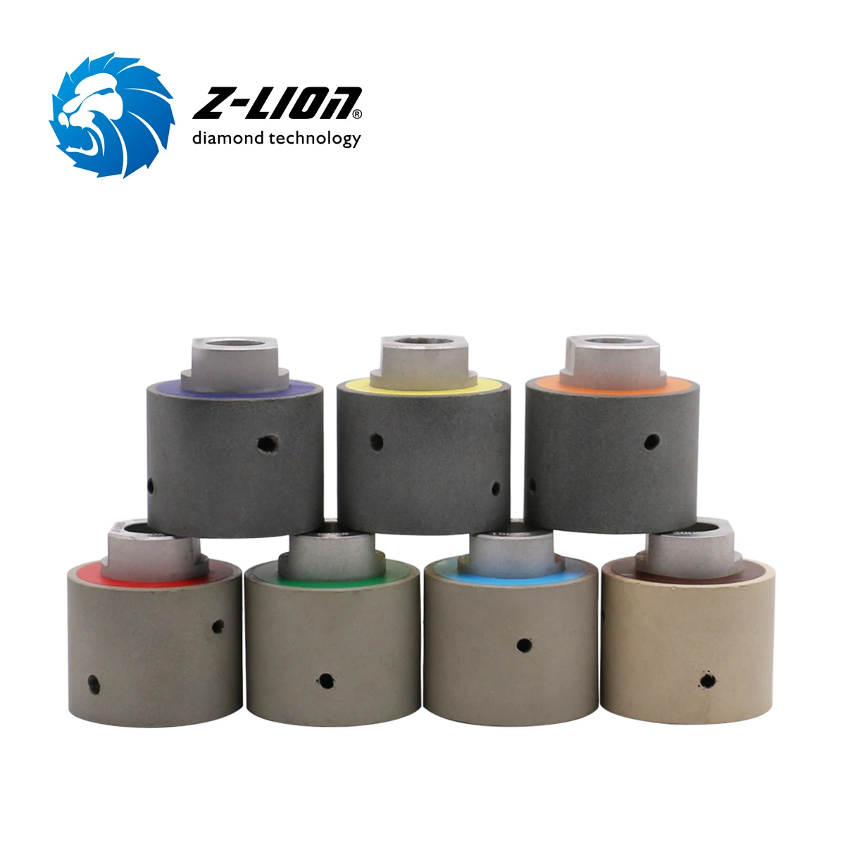 Z LION resin bond sink flutting wheel 50mm diamond drum polishing wheel
