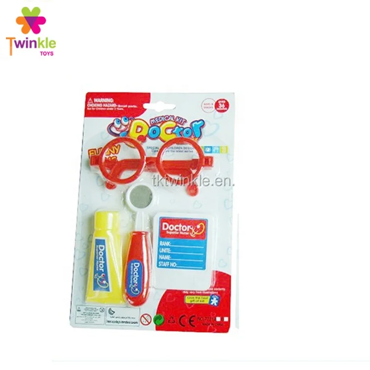 Kid toy plastic medical doctor tool play set