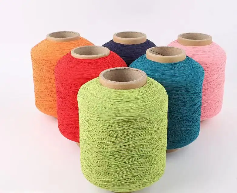 Latex/rubber elastic color thread
