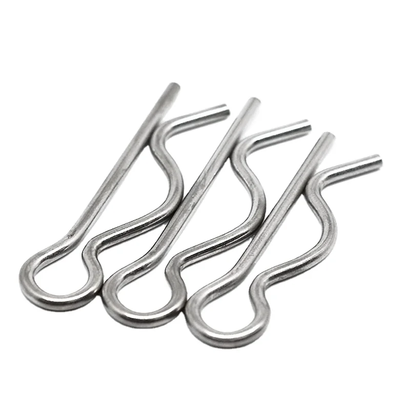 Super Duplex Stainless Steel 2205 2507 A286 Plain R Type Spring Cotter Lock Pin DIN11024