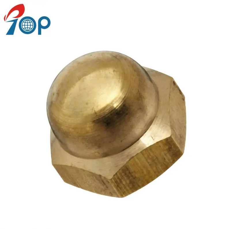 
TOP M3 M4 M5 M6 M8 M10 M12 Brass Acorn Hex Cover Nuts Sleeves 