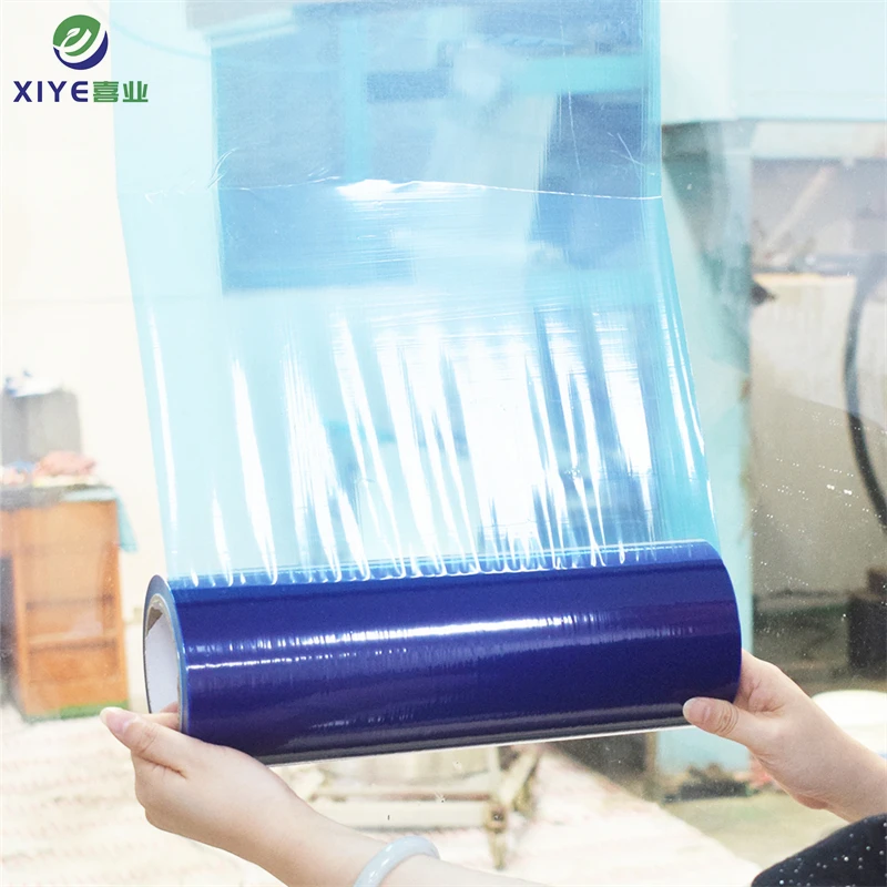 Factory price self adhesive polythene construction protection film wood glass surafce protective film for window and door