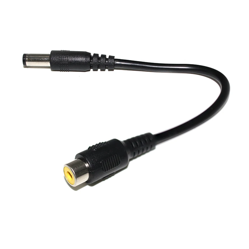 DC power cable 5.5*2.1 male to RCA female plug cable