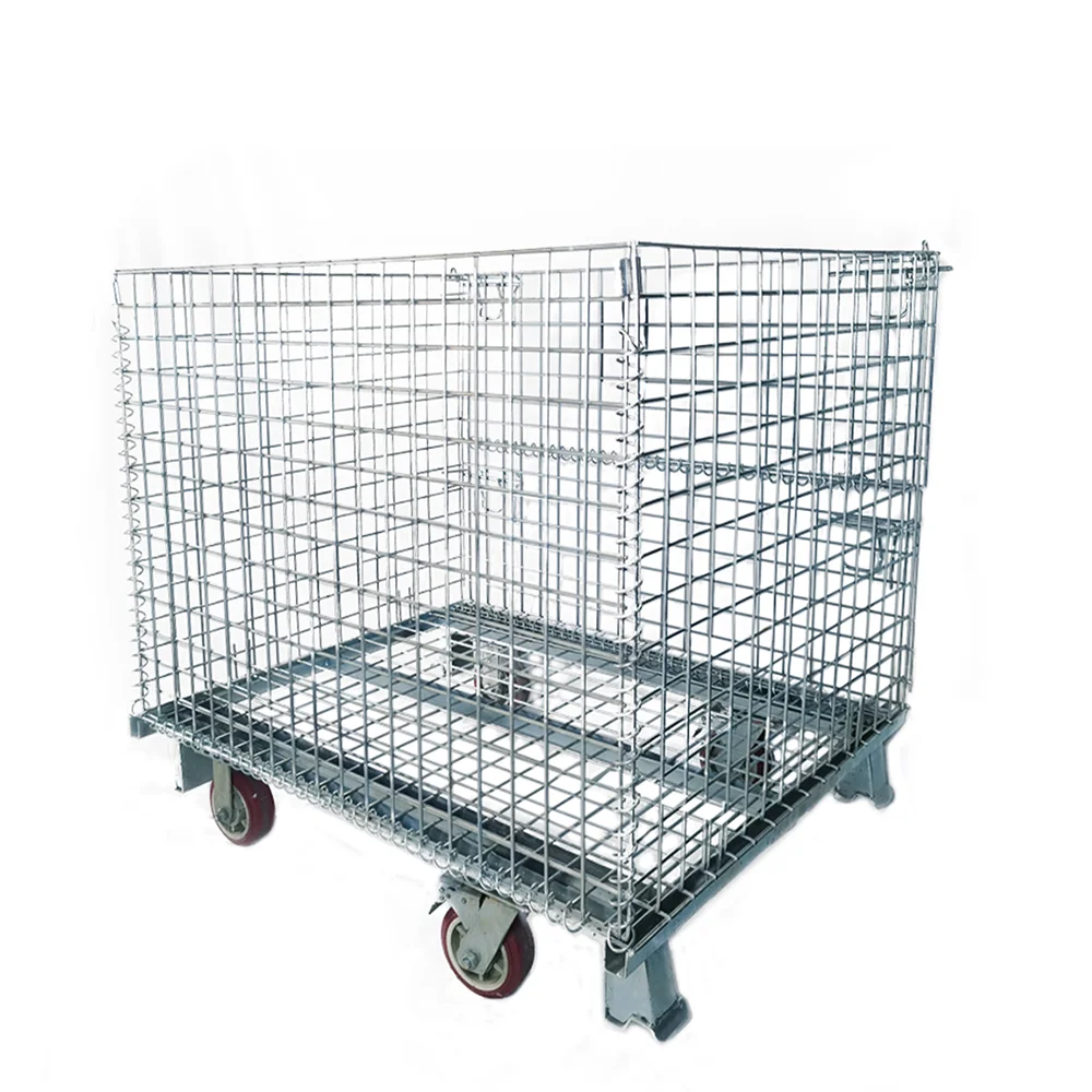 Factory Standard Wire Crate Mesh Cage Demountable Container Storage Equipment