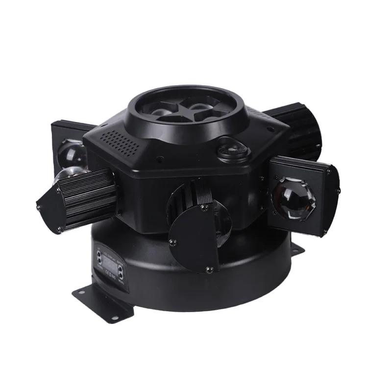 Bar Party 6 LED Bee Eyes Shake Head Whirlwind Beam Stage Light Colorful Rotating KTV Flash