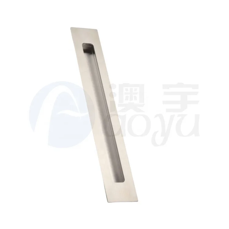 Aoyu Furniture Hardware Durable Stainless Steel Cabinet Door Pull Wardrobe Drawer Hidden Handle